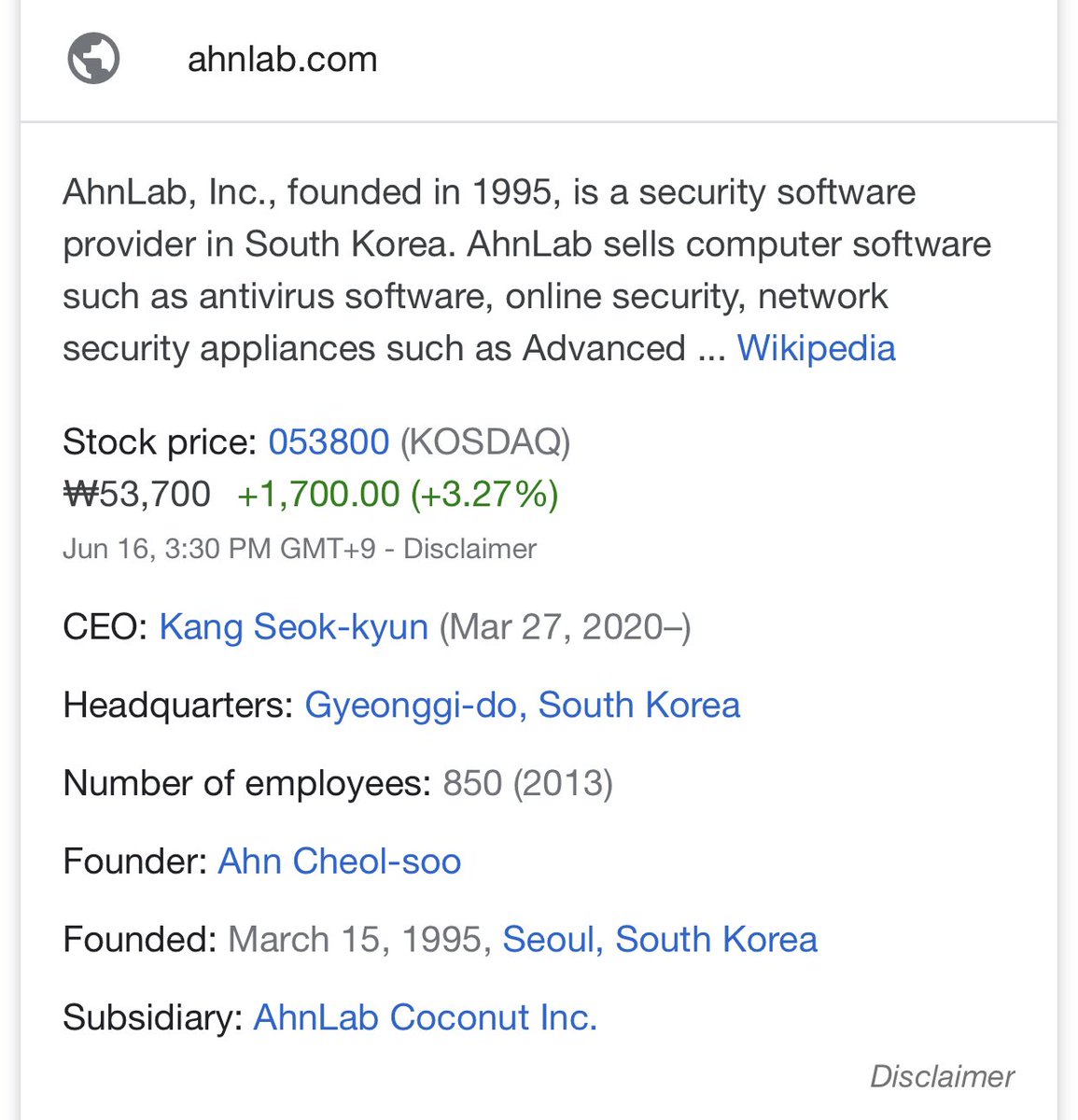 Ahnlab south korea