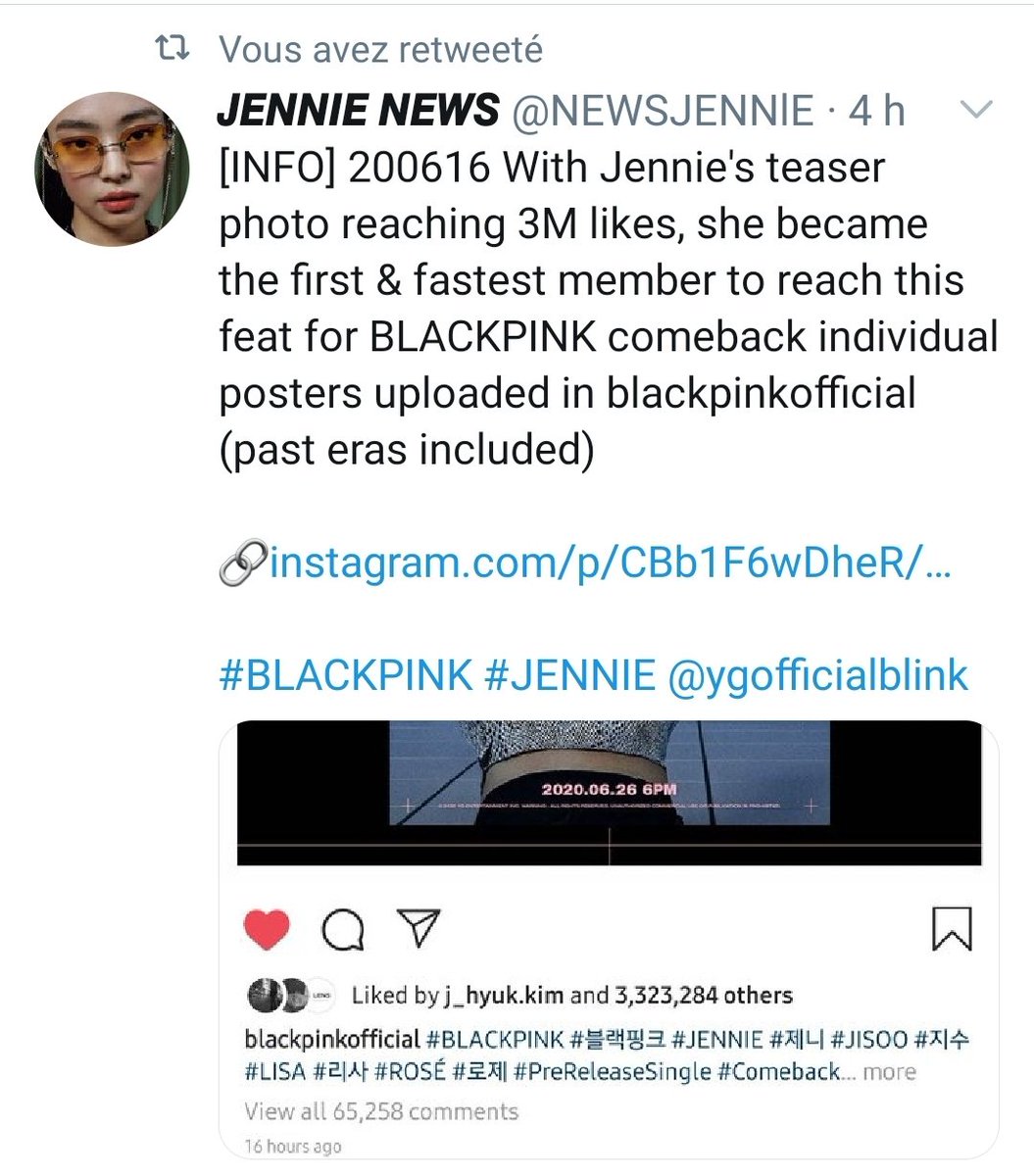 —• 10 days.I forgot to update this thread yesterday.We got the 1st teasers for BLACKPINK comeback.Jennie is blonde, kind of.Queen sacrificed her scalp just for us because she saw us begging for Blondnnie.This is already JENNIE's era  We're so proud of her.