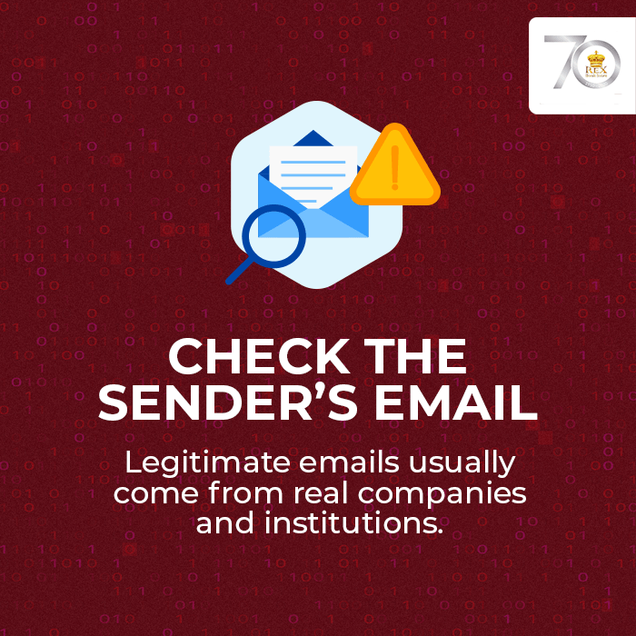 _rexeducation's tweet image. Since we’re online most of the time, cybersecurity threats like phishing is also on the rise. Make sure to keep these anti-phishing tips in mind to help protect your personal information online. #ICTmonth