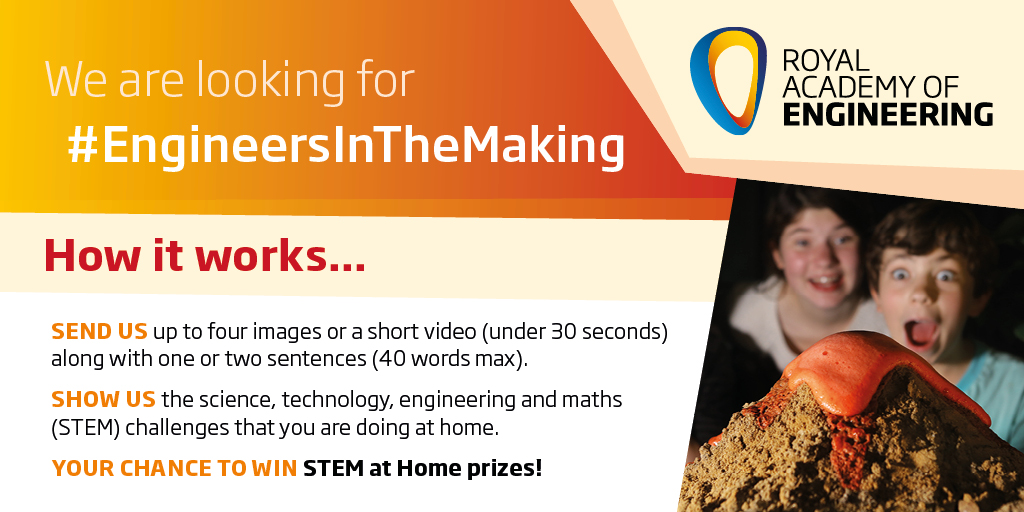 EduRAEng's tweet image. We are looking for #EngineersInTheMaking! Did you know light is used by engineers and medics to save babies lives? This fortnight's challenge is from 'Light Saver'. Share your videos and images with us for a chance to win #STEMatHome prizes! stemresources.raeng.org.uk/stem-at-home/e…