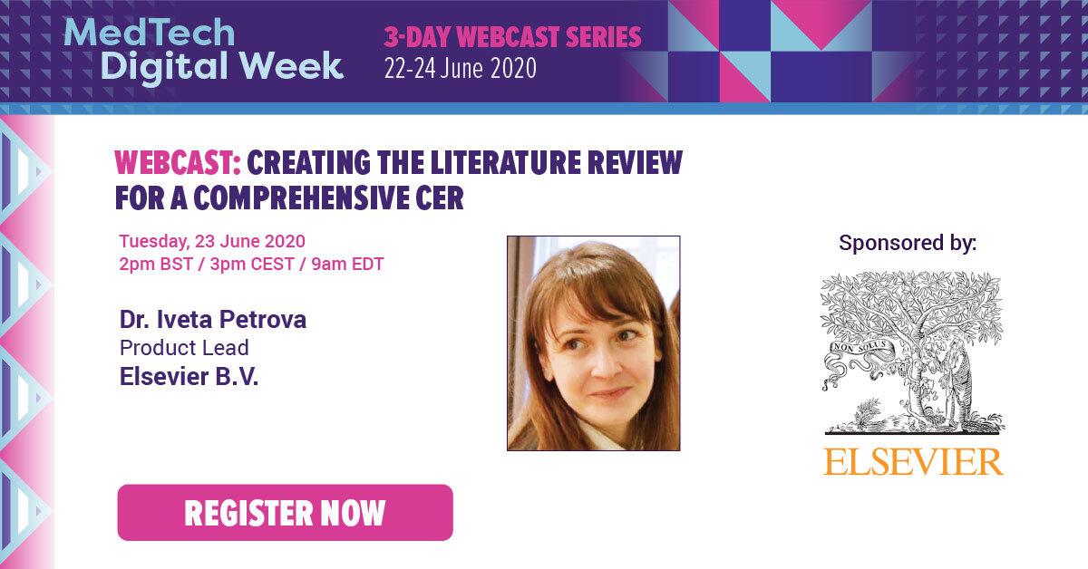 7 days to go! Do not forget to join Dr. Iveta Petrova to learn how a systematic literature review can help provide the pertinent clinical evidence needed for formulating a comprehensive CER. Register here: bit.ly/30NDj9k