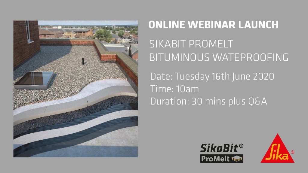 SikaLimited's tweet photo. We are LIVE: Today we are launching our new SikaBit ProMelt system. Don't miss our live webinar on the hot melt market, the product range and the Sika service. Click here to register: https://t.co/LYVFspliAf #SikaBit #SikaBitProMelt #HotMelt #StructuralWaterproofing https://t.co/P8MXSJq31c