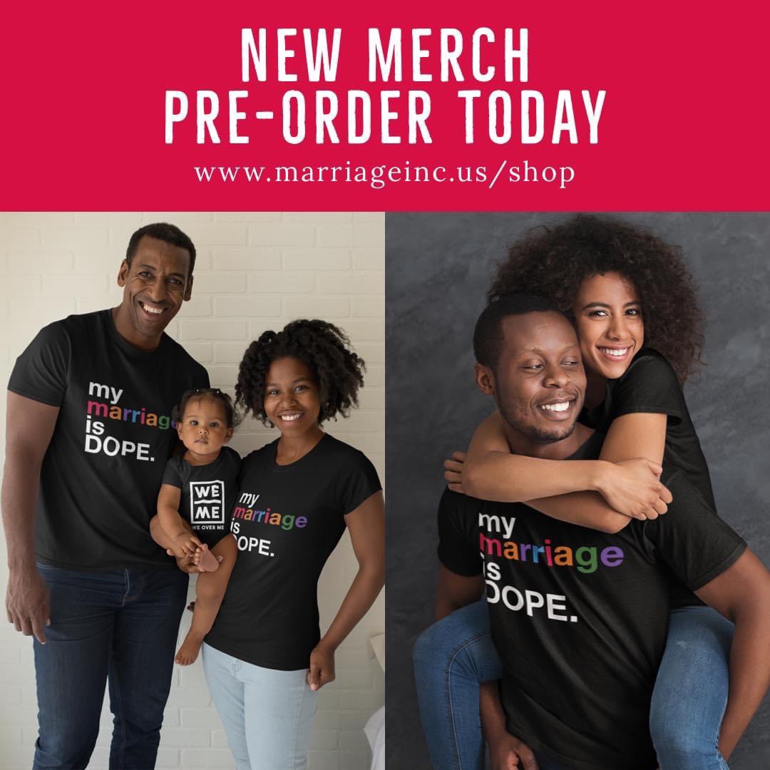 Check out the NEW MERCH...  Order yours today. 🔥🔥🔥🔥 marriageinc.us #tuesdayvibes #happylife #marriagegoals #love #twinning #relationshipgoals #LoveWithoutLimits #couples