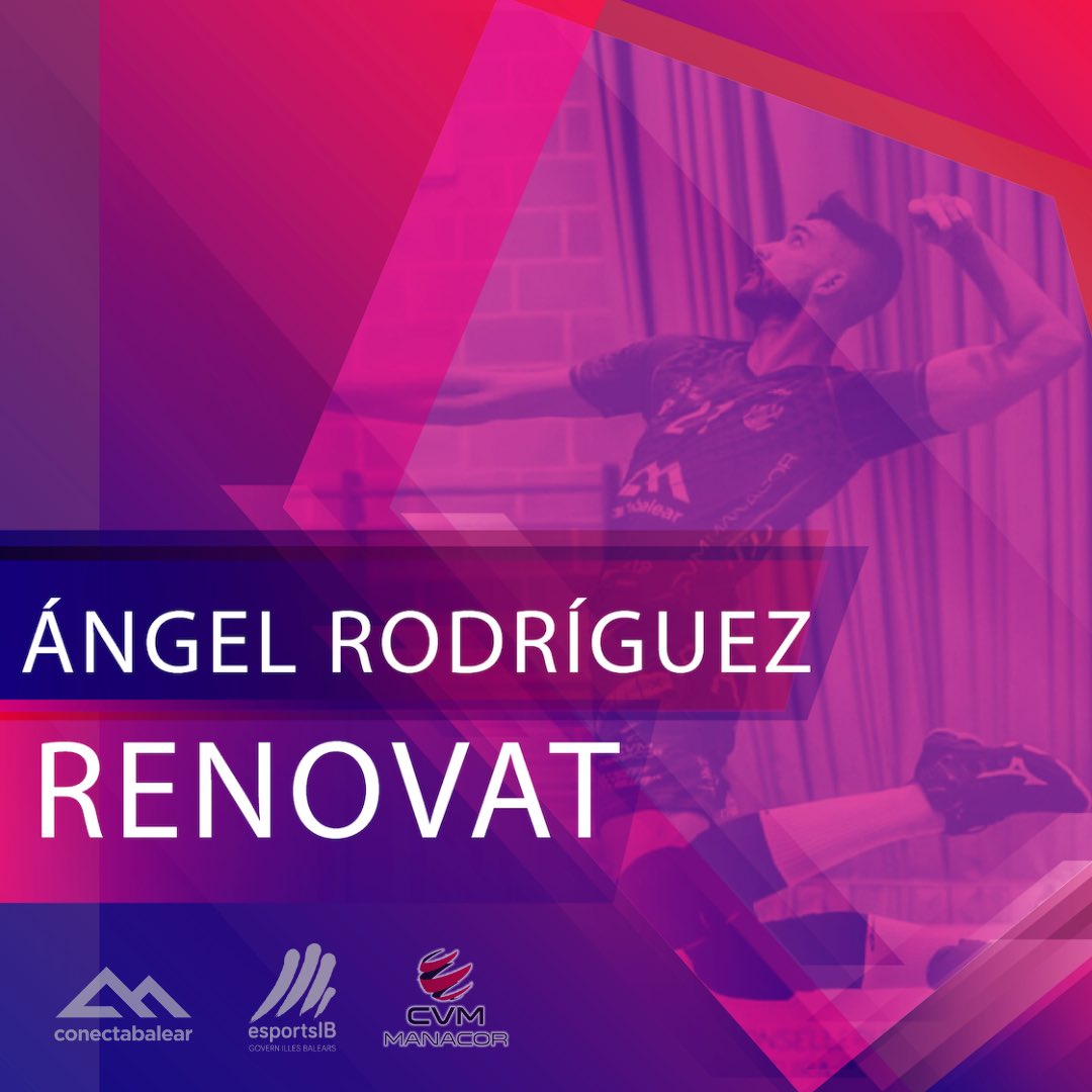 🚨 RENOVACIÓ🚨⁣⁣⁣⁣⁣

Ángel Rodríguez signa una temporada més pel <a href="/ConectaBalear/">ConectaBalear</a> ⁣⁣⁣👏🏻

Estam molt il·lusionats de poder gaudir un any més d'ell! ⁣⁣⁣

🔺❌ Atacant i bloquejador ⁣⁣⁣
🔝196 cm d’altura⁣⁣⁣
🇪🇸 24 anys⁣⁣⁣

Amunt Manacor! 🔥💪🏻