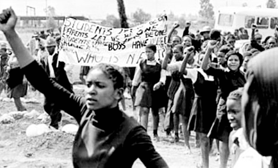 Thinking about the young women and girls who led and were a part of the Soweto uprisings today back in 1976 — about the connections between masculinist histories and how the emphasis on cishetero men shapes the contours of struggle and leaves black women deeply vulnerable.