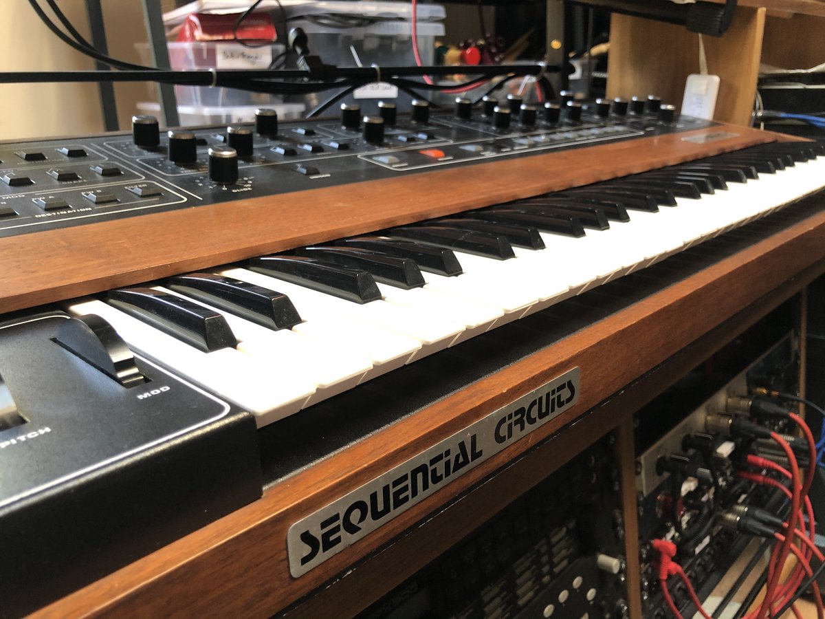 13) Apart from the Juno, the other two main analogue synths used throughout the score were the Prophet 5 and Oberheim Four Voice. These instruments are over 40 years old. In the case of the Oberheim there is no workable way of saving the sounds – the sound is crafted...