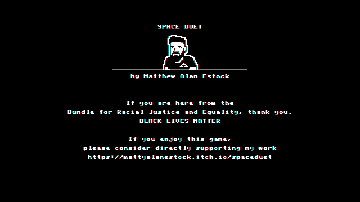 mattyalanestock's tweet photo. I'm proud to say my game @SpaceDuet has supported racial justice and equality. https://t.co/hWiR9DnQcA https://t.co/3hyHD0FpbB