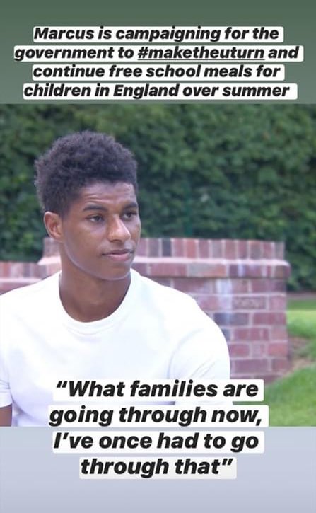 Magnificent contribution to UK vulnerable families by Marcus Rashford #respect #actionagainstpoverty