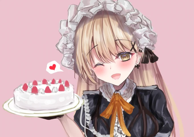 PPKちゃんケーキ作ってくれたんだありがと...えっえっ…んっんっ 