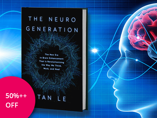 emotiv's tweet photo. Save 50% off printed version and 70% off e-version the latest book by @emotiv’s CEO Tan Le, The NeuroGeneration. Use codes NEURO50 (printed book) and NEURO499 (ebook) at @BenBellaBooks website. Offer ends June 30. https://t.co/vEfU16MEyC
@theneurobook #emotiv #tanle #neurotech https://t.co/kONJDIW7fQ