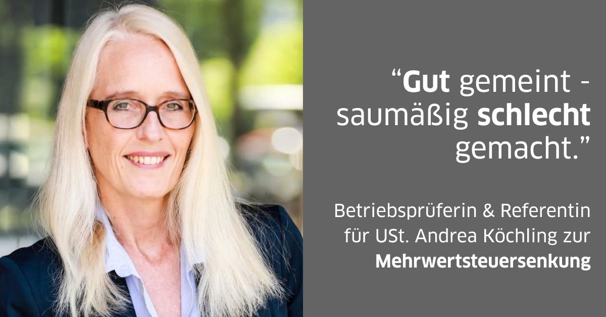 Die #Mehrwertsteuersenkung wird spannend! 😬 Alle wichtigen Infos für Selbstständige findet ihr in unserem Artikel ➡️ blog.fastbill.com/mehrwertsteuer…

Dort findet ihr auch den Podcast, den unser CEO <a href="/rmaudrich/">René Maudrich</a> mit einem Steuerberater und einer Betriebsprüferin aufgenommen hat.