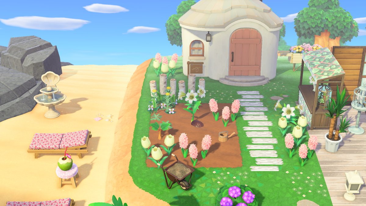 arianeacnh's tweet photo. Le coin de Biquette la fleuriste est quasi terminé ! Tout ce qu'il manque ce sont des modèles de papillons, mais Djason se fait attendre 😌
#ACNH #AnimalCrossingNewHorizons #AnimalCrossingNH https://t.co/AhOaNlPXw9