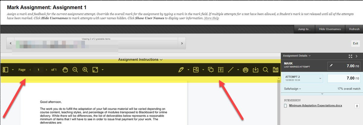 Digital_Humber's tweet photo. Great news Humber Faculty! The Bb Annotate grading tool is now available in our Humber Blackboard envrionment! What a wonderful upgrade! https://t.co/o2GJDWRyAw