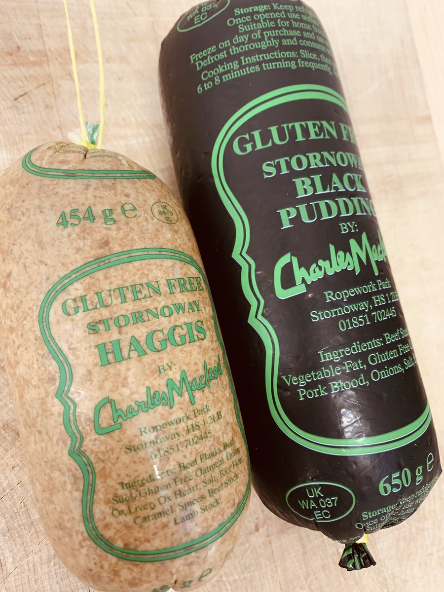 We now have Gluten Free Stornoway Black Pudding & Haggis available! #GlutenFree #StornowayBlackPudding #StornowayHaggis #CharlieBarleys