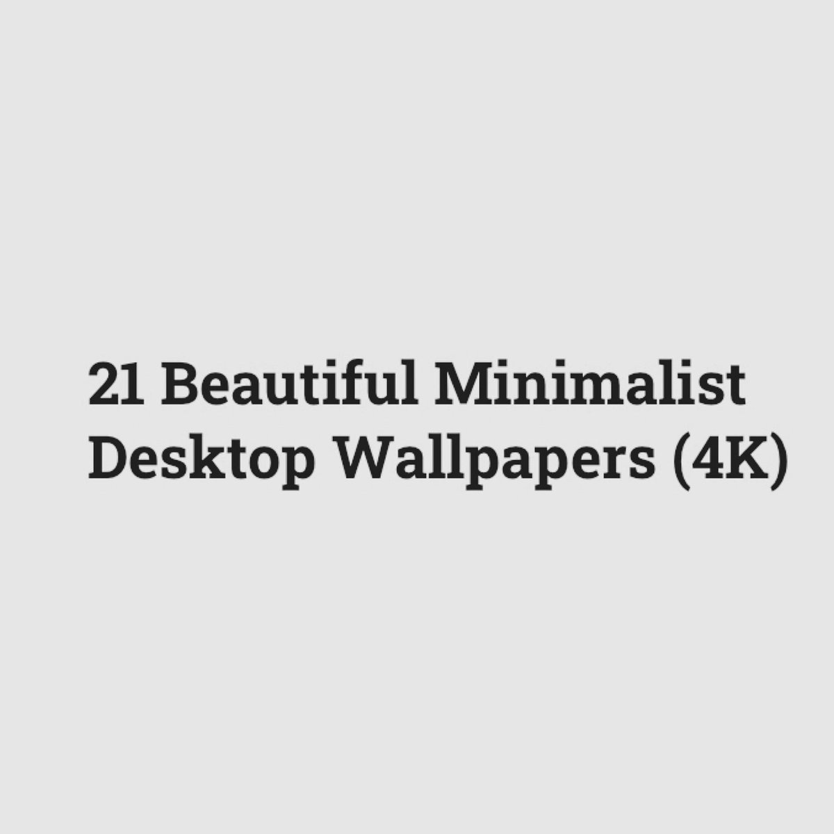 21 Beautiful Minimalist Desktop Wallpapers (4K) - Hongkiat