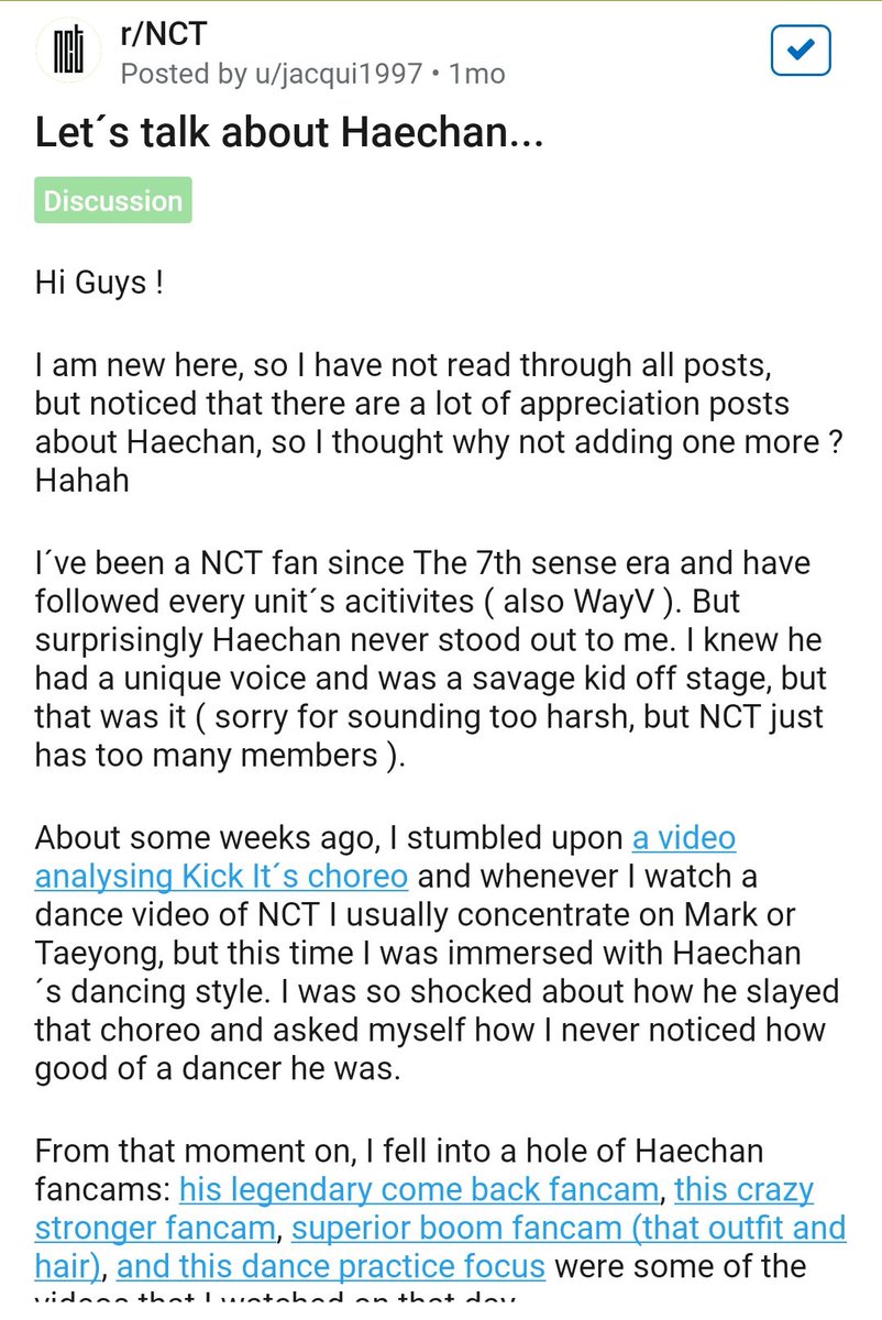 alright im back with more from the main sub <3 "haechan is one of the most well rounded idols in this new generation"