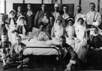 Don't know what happened. May find out later. Sadly no pic of Eira so far either. A small reminder of her work.And a nice page on the evolution of nursing uniforms during WW1:  http://www.scarletfinders.co.uk/157.html  #nurses