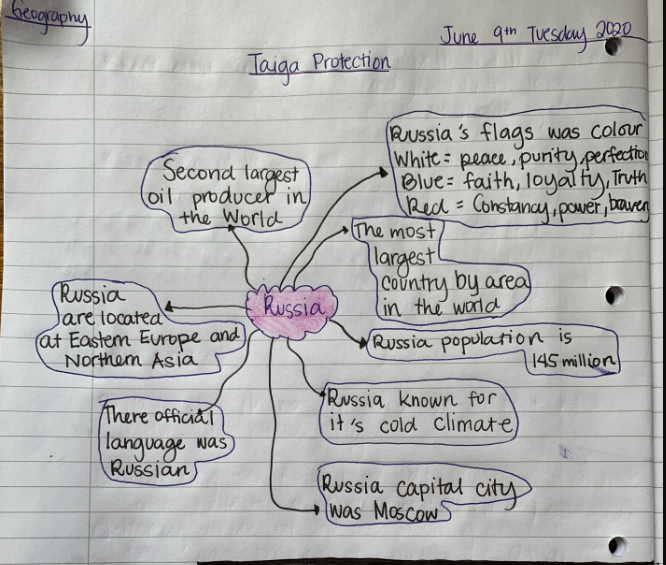 GeogHurlingham's tweet photo. More great examples of Year 9 work about management of the taiga forest in Russia. Well done to Anita and Mary! @TheHurlinghamAc #homelearning #studentwork #Year9 #taiga #Russia #biomes #ecosystems https://t.co/eC3AfGh5aG