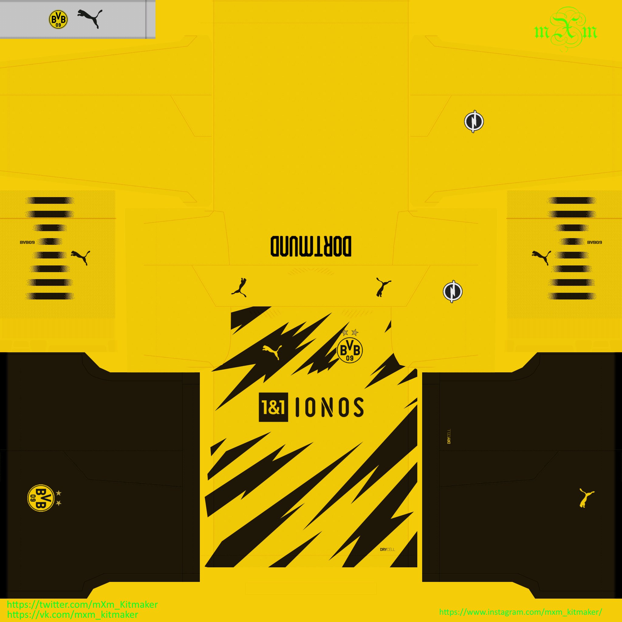 Borussia dortmund sale kit pes 2020