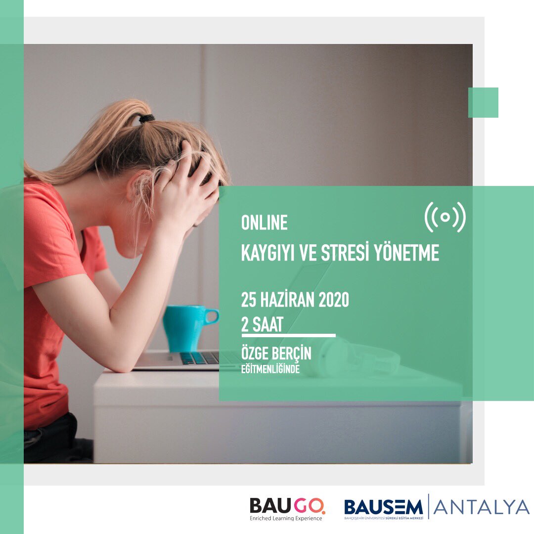 Belirsiz süreçlerin ve stresli durumların yarattığı kaygıyı yönetebilmek için gerçekleştirilecek bu seminerde, düşünsel, duygusal ve davranışsal olarak verebileceğimiz tepkiler ve bu tepkileri yönetmek için ipuçları paylaşılacaktır. #onlineeğitim #bausem #stresyönetimi
