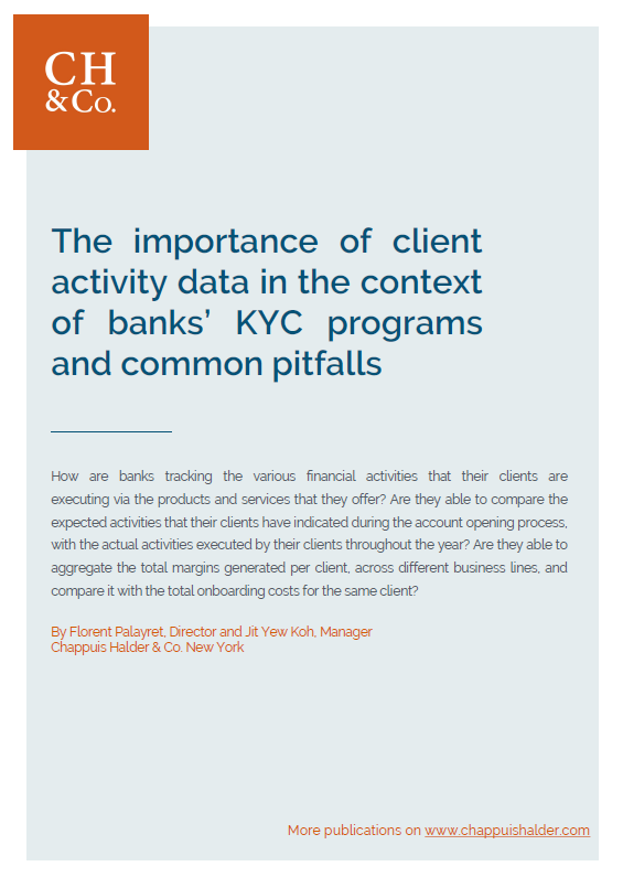 How do banks track the financial activities of their clients? and how do they use them?

Florent Palayret and  Jit Yew Koh of the New York office focus on the importance of #Client #Data #Activity for banks' #KYC programs.

Read the insight : chappuishalder.com/insights/data-…