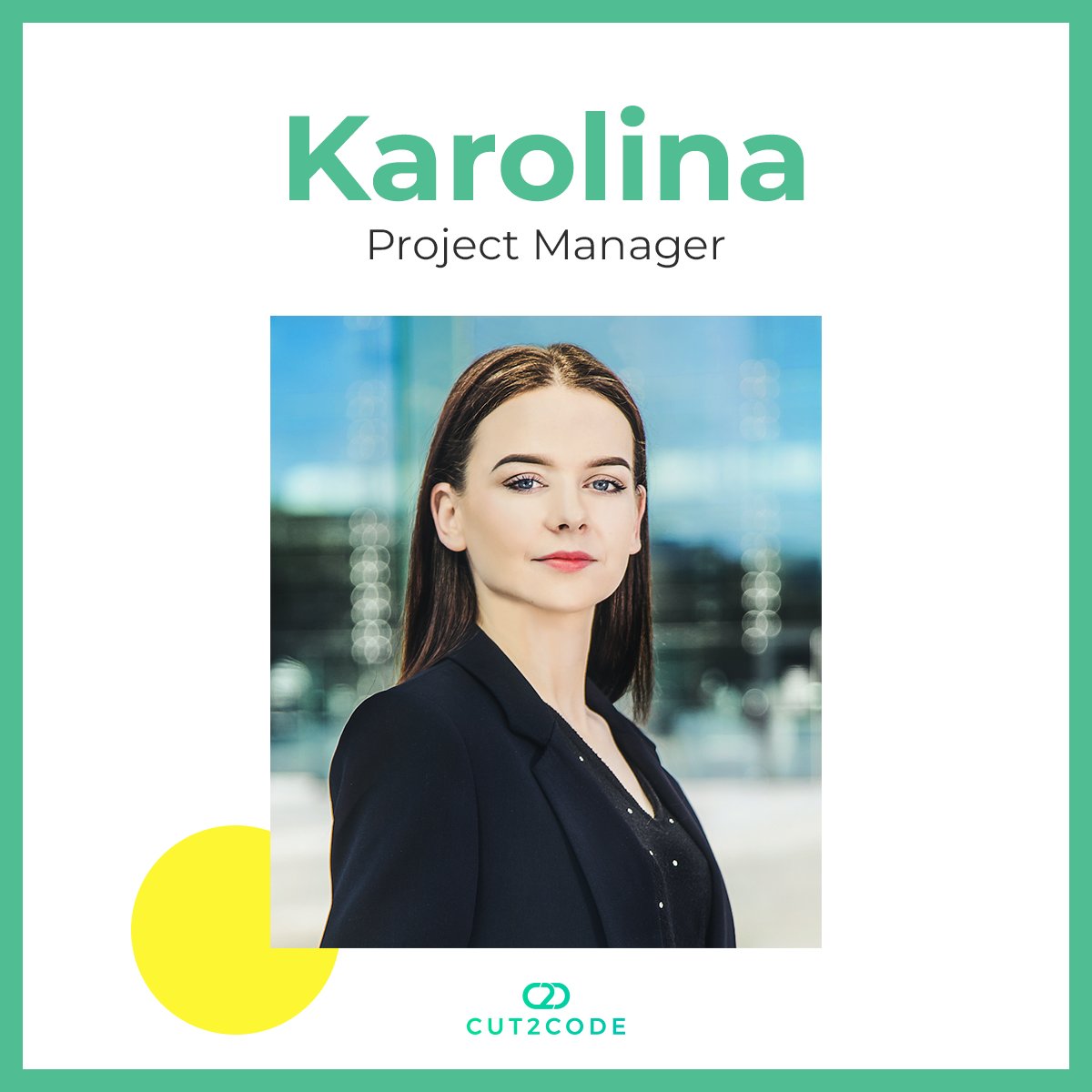 cut2code's tweet image. Welcome a new team member, Karolina Ryniec – a Project Manager at Cut2Code. She is a specialist with a background in #communication field knowing the specifics and demands of the creative sector. Her attention to detail ensures the quality of our #webdevelopment projects.