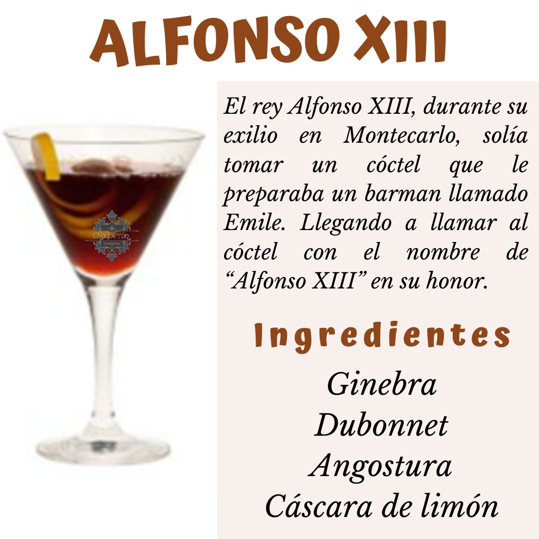 Chaquetón Bar 🍹🍸 on Twitter: os presentamos el famoso cocktail "Alfonso XIII", uno de nuestros clásicos en el Chaquetón 🍸 Vete 😉 #ánimo #volveremos #oviedo #asturias #cocktail #coctelería