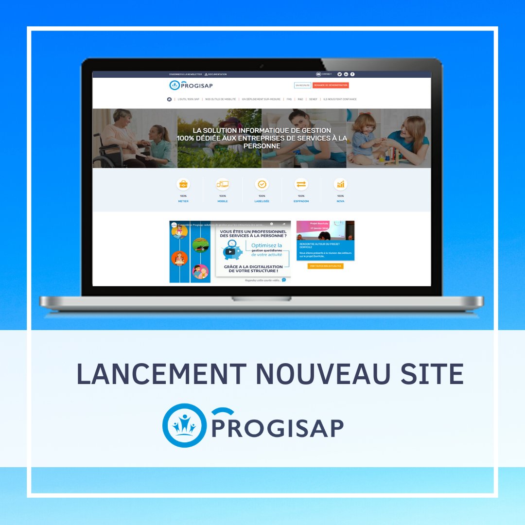 progisap's tweet image. C&apos;est avec plaisir que nous vous annonçons le lancement de notre nouveau site #progisap
Ce site a été pensé pour nos clients, mais aussi pour nos partenaires
En espérant que vous apprécierez le nouveau design et l&apos;arborescence
progisap.fr
#Digitalisation #Logiciel