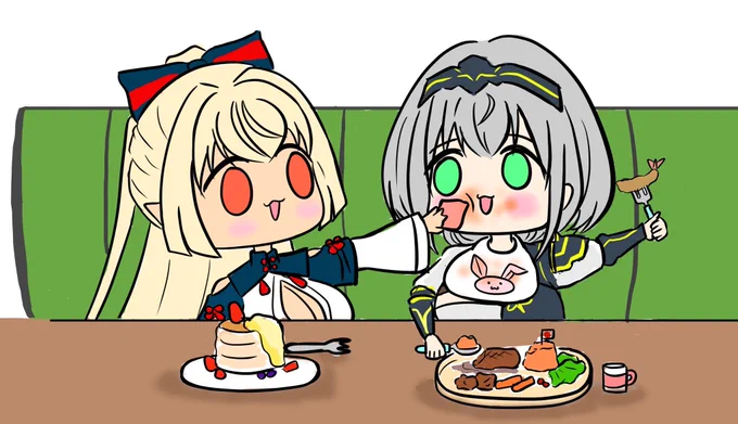 #画力変化ビフォーアフター

左の絵が昨日で、右の絵が今日投稿したやつ。
劇的ビフォーアフター 