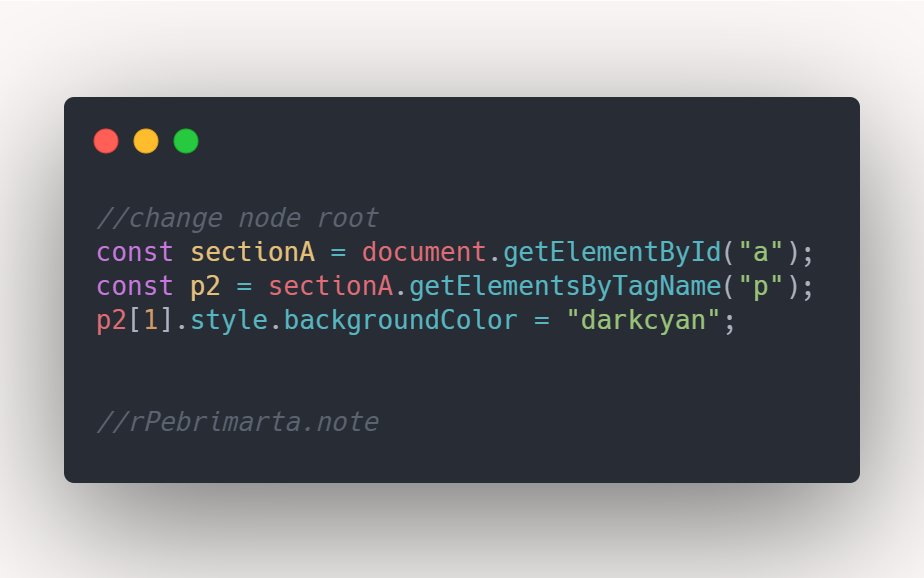 ridhopebrimarta's tweet photo. DOM Selection (change node root)
#javascriptEnthusiast https://t.co/lzX8gYKtQU