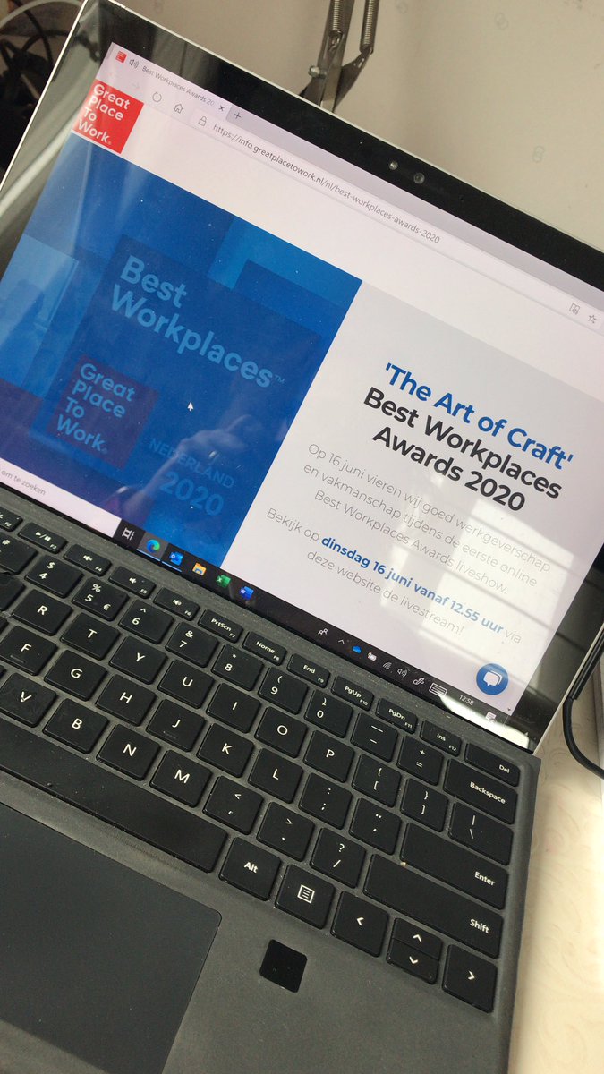 VeroniqueKL's tweet photo. Spannend: de lijst van Beste Workplaces  2020 wordt bekend gemaakt vandaag. #topdrie #GPTW https://t.co/rp28h6w0G2
