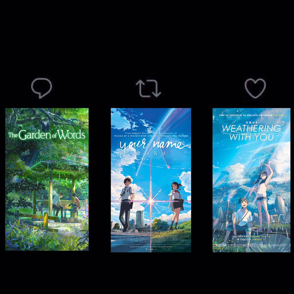ShizuAnime's tweet photo. Let’s settle this (Makoto Shinkai edition) https://t.co/BgIVjggo9S