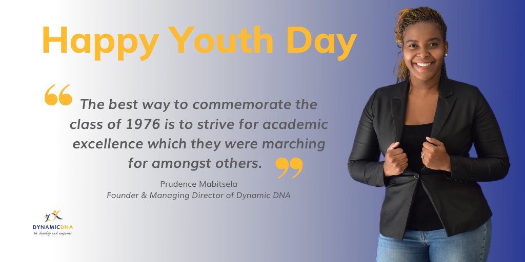 dynamic_dna's tweet photo. 🎈🎈🎈Happy Youth Day 🎈🎈🎈
A message from @dynamic_dna founder and managing director, @PrudenceMabits1.
#DynamicDNA #YouthDay #16June #StriveForEducation #HighEducation https://t.co/ewwklC2VJs