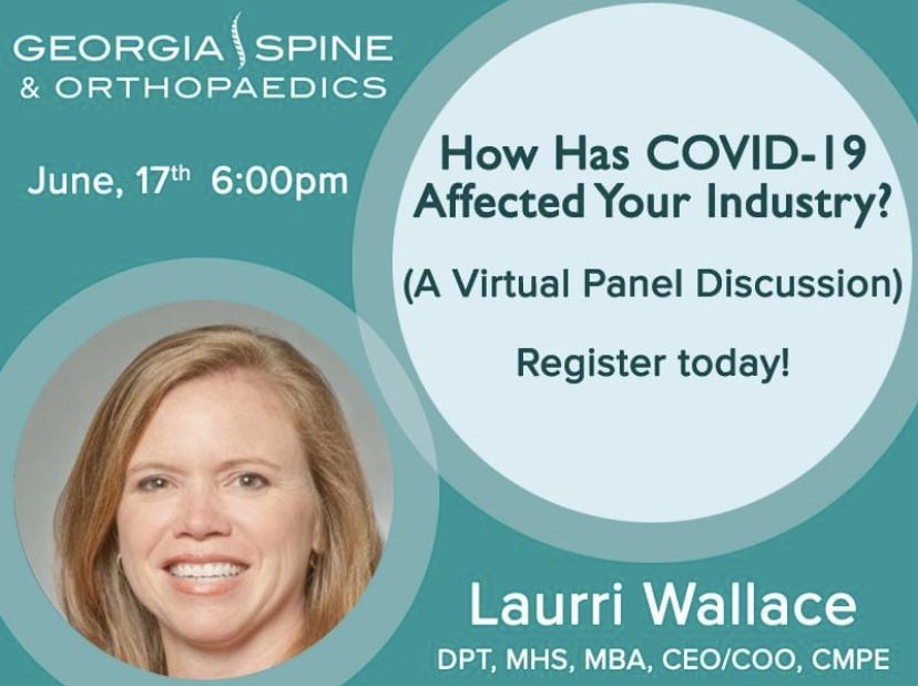 How Has COVID-19 Affected Your Industry?
(A Virtual Panel Discussion)
Wednesday, June 17, 2020 at 6:00pm ET.  Our very own Laurri Wallace, DPT, MHS, MBA, CMPE, CEO/COO will join other leaders tomorrow.    mailchi.mp/06b618af3162/h… Register Today!
#GSOLeadership
#GSO