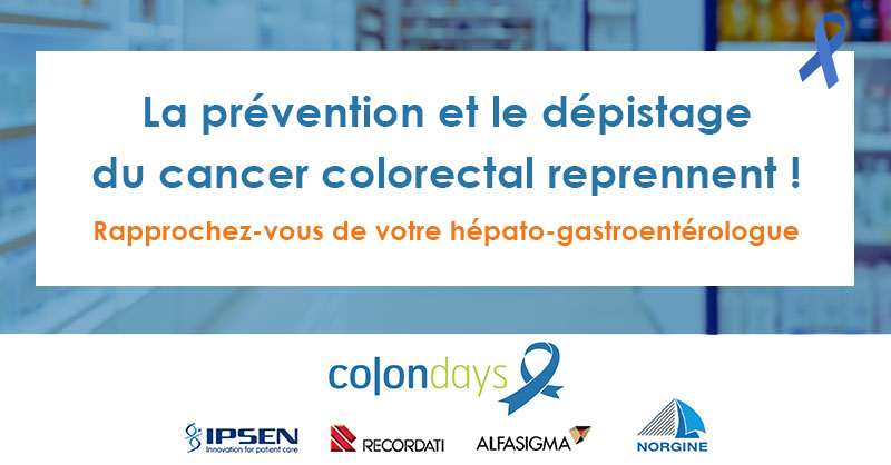 ColonDays's tweet photo. Après 2 mois perturbés, la #prévention et le #dépistage du #CancerColorectal reprennent ! Testez-vous : https://t.co/dss00rsxtq
Si vous êtes à risque élevé, rapprochez-vous de votre hépatogastroentérologue : https://t.co/7Ou8YH0KGk 
#Déconfinement #Reprise #InfoSanté #InfoCancer https://t.co/QoKqk4ClTH
