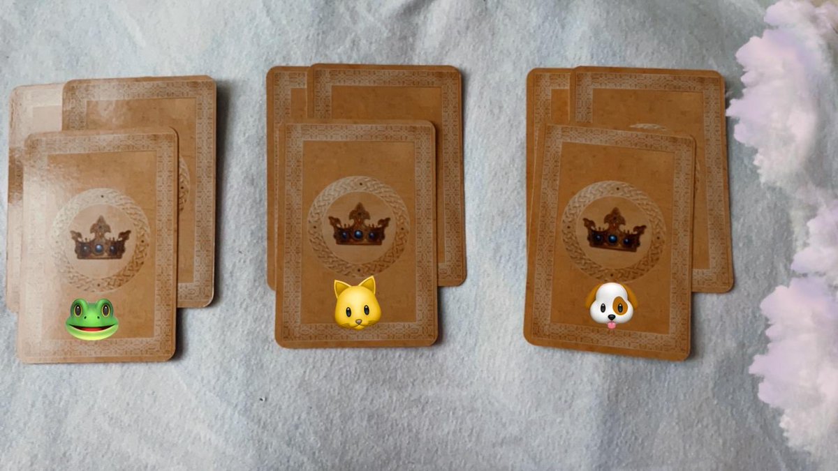 Kurbağa, kedi, köpek destesii🍃Ben videonun aksamasıyla uğraşırken size bunu bırakmak istedim🤍 Takipçilerime niyetle hazırladım.Rtleyip seçtiğiniz desteyi yoruma bırakın✨ 300 rt olana kadar yetişebildiğime dmden atıcam 300 rt sonrası paylaşırım🙈 yorum atanlara dönüş yapıcam🍃