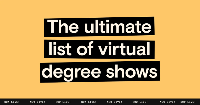 CreativeFstone's tweet photo. Due to social distancing restrictions many degree shows have been moved online. 

Discover the next big thing with this ultimate list of online degree shows via @itsnicethat #TechWeek

https://t.co/2O202E9NXv https://t.co/jTNw0eFnim