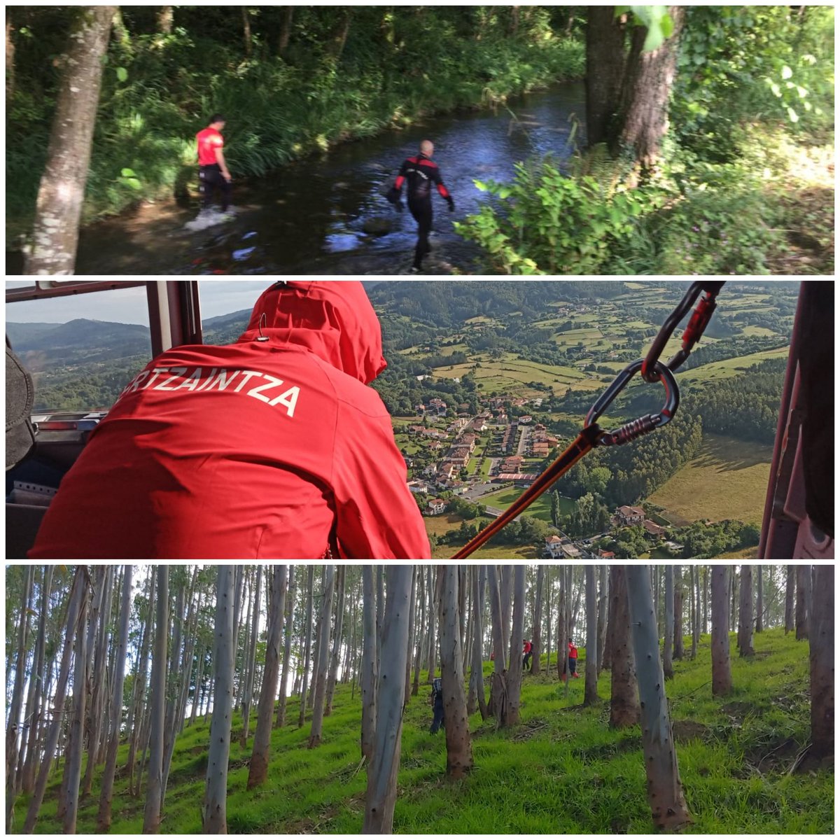 Agentes de la UVR localizan sin vida el cuerpo de la persona desaparecida desde anoche.
Nuestro más fuerte abrazo a la familia y amigos.  Descanse en paz.

Bizirik gabe aurkitu dugu bilatzen ari ginen pertsona. Besarkada bero bat bidaltzen diegu senide ta lagunei. Goian bego.