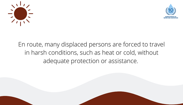 Displaced persons need protection of their human rights to water and sanitation en route, not least because of the harsh and dangerous conditions they often face in search for safety.  #HRWASH2020  #RefugeeWeek2020 Read more:  http://tiny.cc/04kuqz 