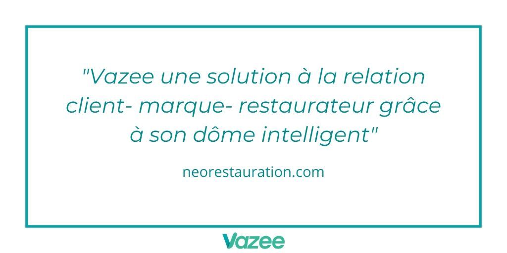 vazeeapp's tweet photo. On parle de notre nouveau produit Vazee Tap sur @neorestauration : "Après le succès de son application permettant de photographier son addition et de profiter de nombreux avantages, Vazee lance une nouvelle innovation sur les marchés #CHR et #CHD" https://t.co/dQvmYQw8Kz https://t.co/fIqBH5z9hh