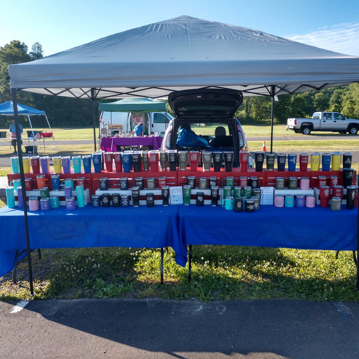 EngravingFisher's tweet photo. Set up@ Rice's Market spot 129. Come visit on this beautiful day.
#ricesmarket #market  #fathersday2020 

https://t.co/B70aIP8aFQ https://t.co/ydJWMOTOQw