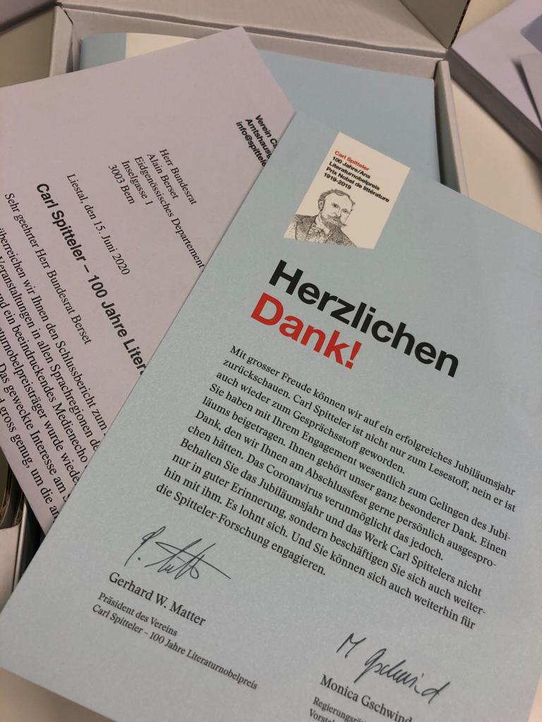 Merci - grazie - grazia! Ein herzlicher Dank gilt unseren Unterstützern, die sich um das Jubiläum in besonderem Masse verdient gemacht haben <a href="/alain_berset/">Alain Berset</a> <a href="/Kanton_BL/">Kanton BL</a> <a href="/diemobiliar/">die Mobiliar • la Mobilière • la Mobiliare</a> #Kraftderworte #Forcedesparoles #Forzadelleparole #Forzadalspleds #CarlSpitteler