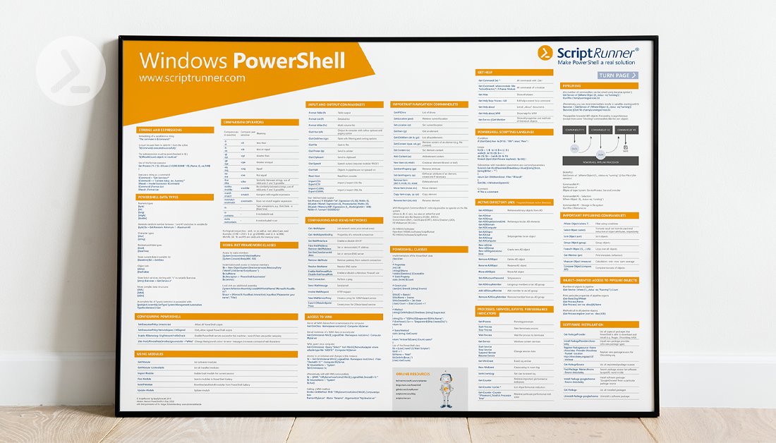 Already have a PowerShell cheat sheet yet? If not, then we have good news: You can order one for free! The most important cmdlets at a glance – your perfect sidekick for PowerShell scripting #PowerShell #cmdlets #KeepOnScripting bit.ly/2O5rqm6