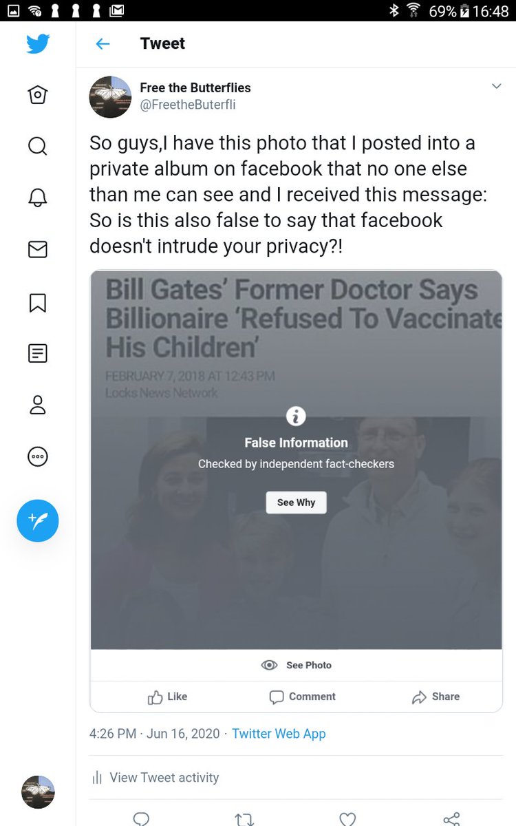 FreetheButerfli's tweet photo. This is very sensible information guys!
Looks like I touched the Google and facebook very sensitive point! https://t.co/mGsVpmJQEI