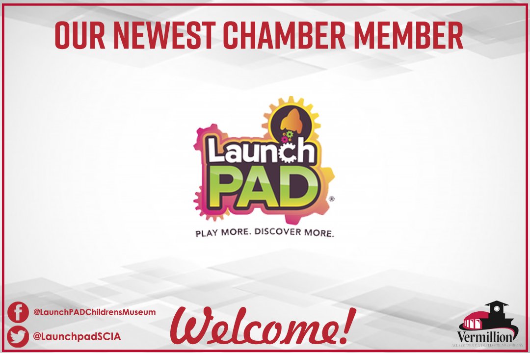 Vermillion, SD (@vermillionsd) on Twitter photo Looking for fun family activities in Sioux City? Look no further than our newest member - <a href="/LaunchpadSCIA/">LaunchPAD Children's Museum</a>.
LaunchPAD Children's Museum provides affordable family fun featuring hands-on and interactive exhibits and programs.
Welcome to the VCDC! Looking for fun family activities in Sioux City? Look no further than our newest member - <a href="/LaunchpadSCIA/">LaunchPAD Children's Museum</a>.
LaunchPAD Children's Museum provides affordable family fun featuring hands-on and interactive exhibits and programs.
Welcome to the VCDC!