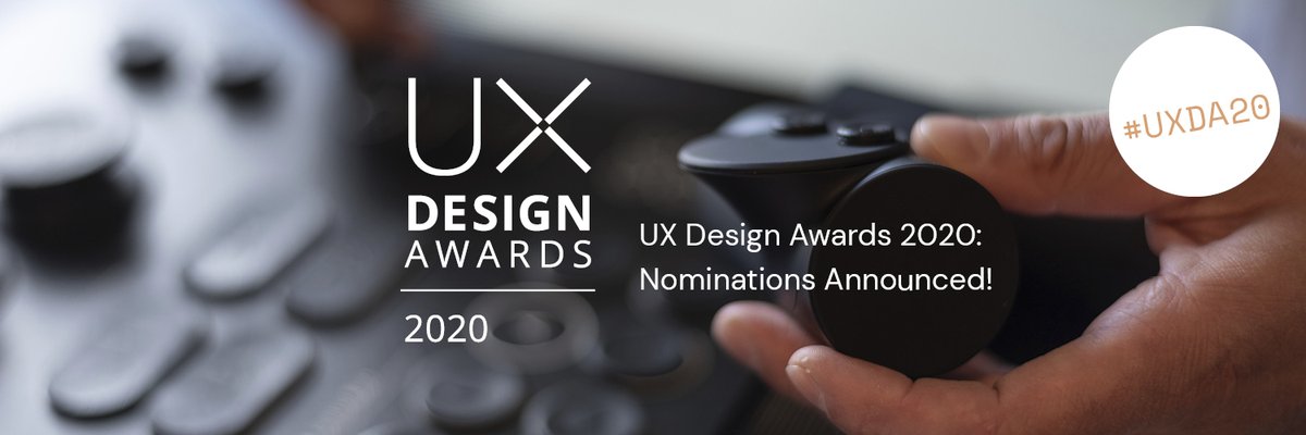 🎉🎉 Congratulations to all 2020 <a href="/uxdawards/">UX Design Awards</a>-nominees!!  🎉🎉 Among submissions from a total of 34 nations, the #UXDA20-jury has tapped 102 projects to compete in the global competition for user and customer experience. bit.ly/uxda20noms