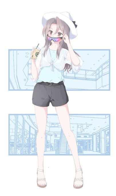 「see-through standing」 illustration images(Latest)｜21pages