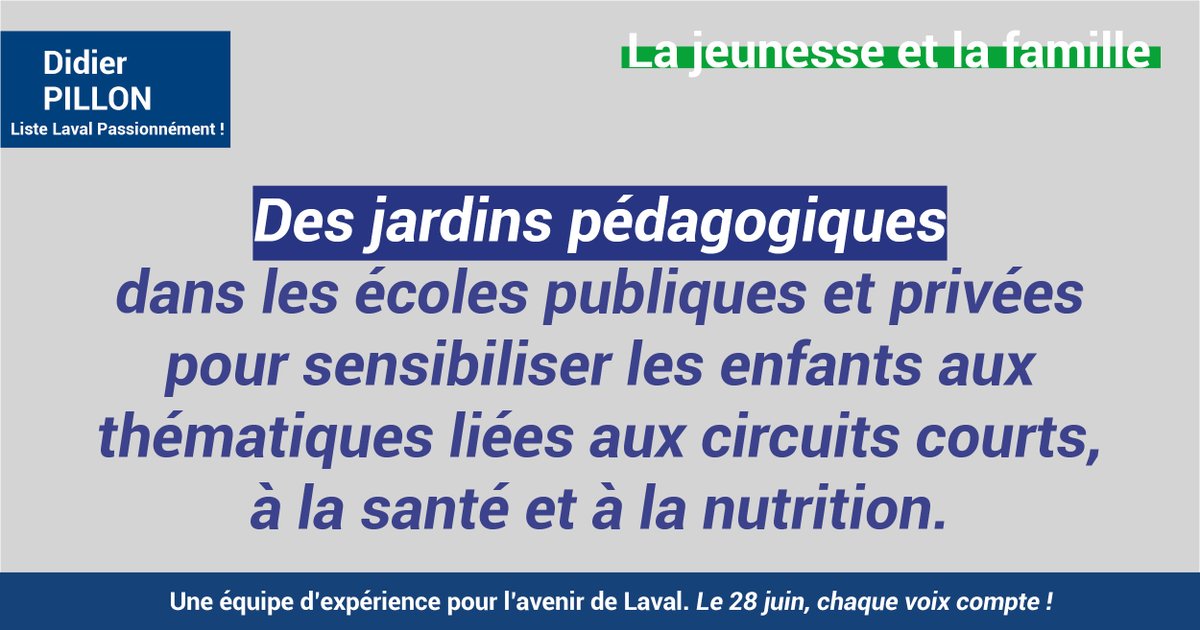 #Familles #Jeunesse #Municipales2020 #Le28juinVotez #LavalPassionnément #DidierPillon