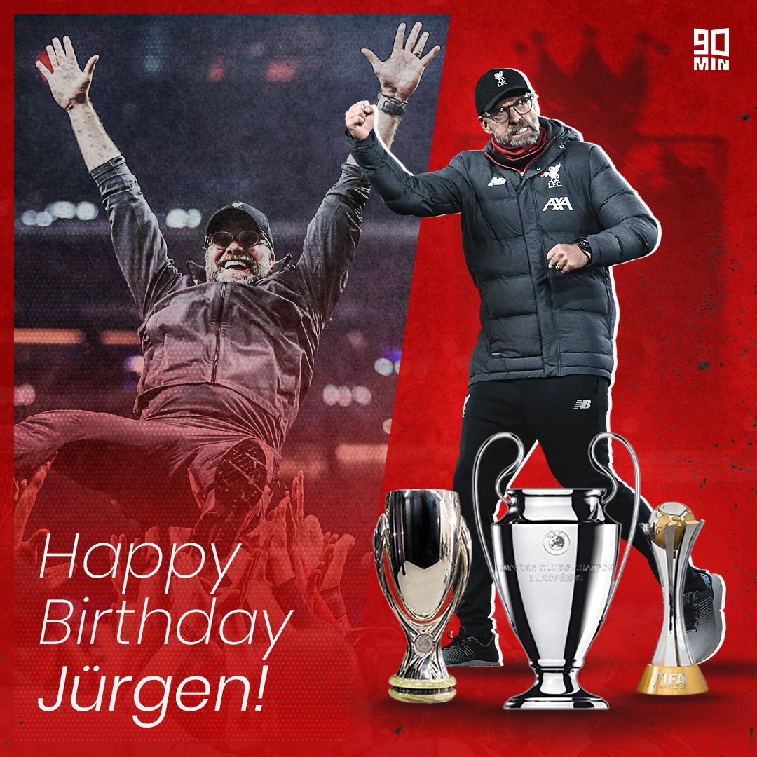 Happy birthday to Jurgen Klopp!

The man who\s bringing the glory days back to Liverpool. 