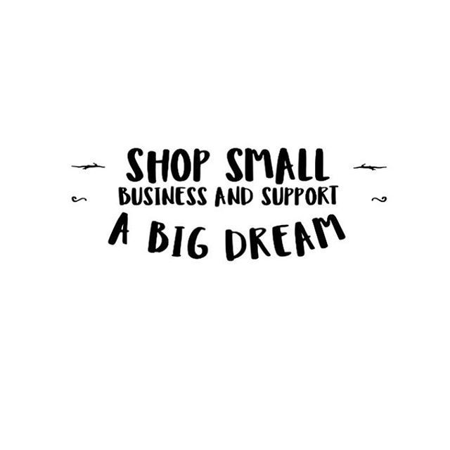 It so important to #shopsmall and support independent local and online shops whenever you can. By shopping small you impact someones life and their dream directly. Which you can't often say when shopping with a huge multi million pound company!!